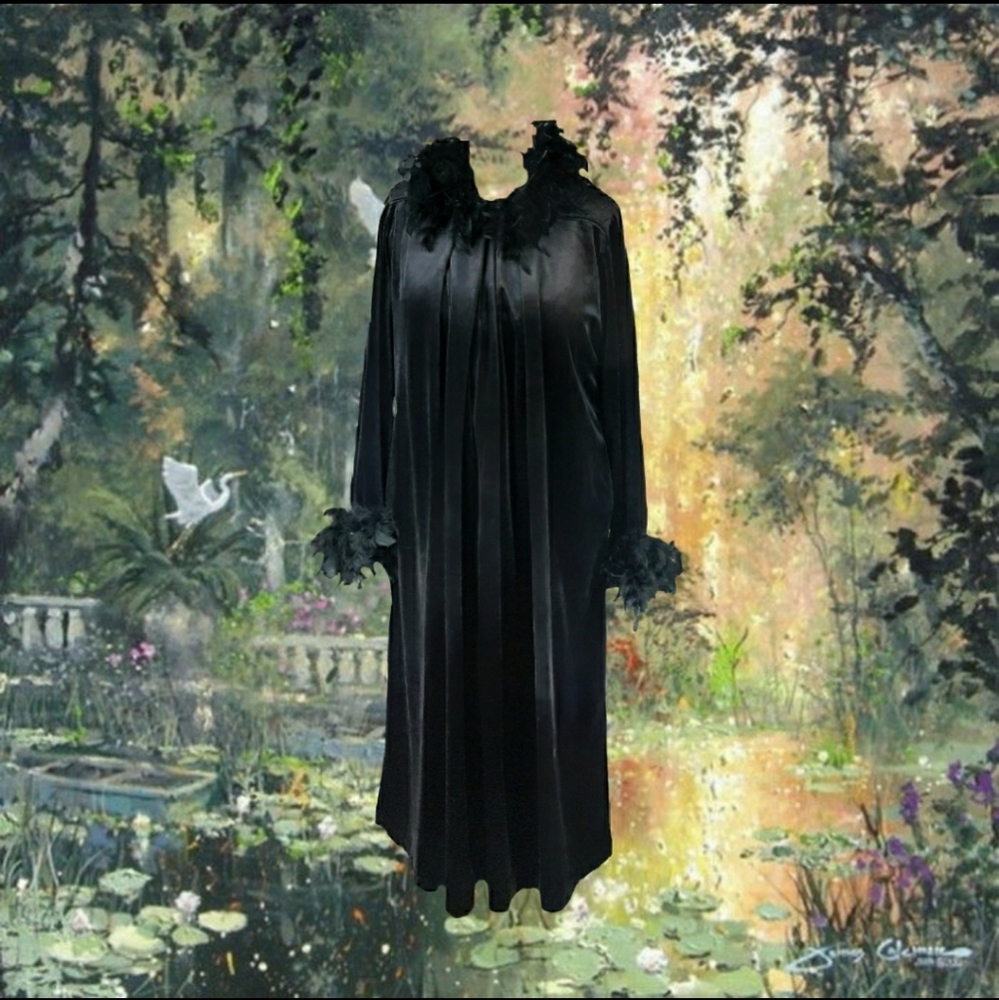 The Black Swan Velour Robe
